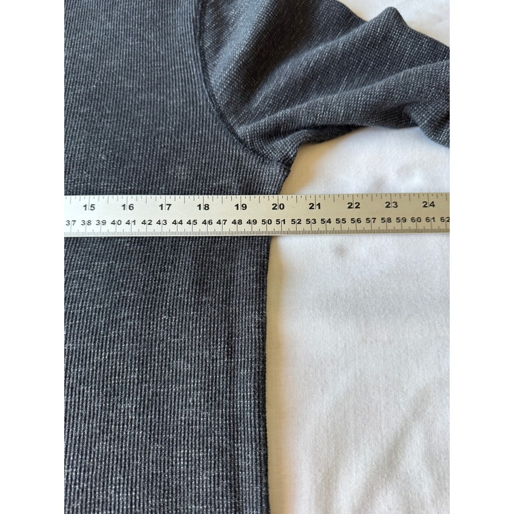 Old Navy Mens Charcoal Gray Waffle Knit Thermal Shirt Large Gorpcore Basics - Picture 8 of 12